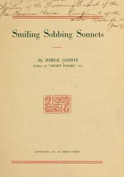 Cover of: Smiling, sobbing sonnets | Jorge Godoy