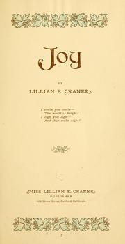 Cover of: Joy | Lillian Elaine Craner