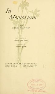 Cover of: In memoriam ... by Alfred Lord Tennyson