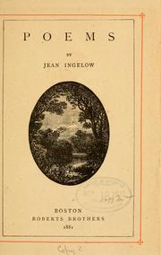 Cover of: Poems by Jean Ingelow