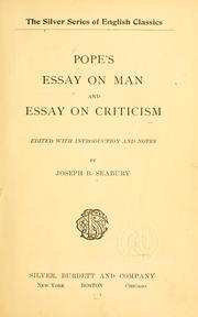 An Essay on Criticism - Wikiquote