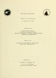 Cover of: The Color of the ocean: report of the conference on August 5-6, 1969, held at Woods Hole Oceanographic Institution.