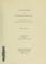 Cover of: Oil pollution survey of the United States Atlantic coast, with special reference to southeast Florida coast conditions