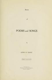 Cover of: Series of poems and songs