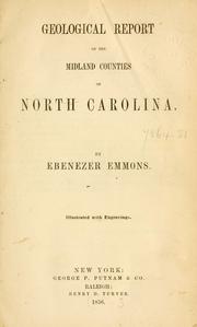 Cover of: Geological report of the midland counties of North Carolina