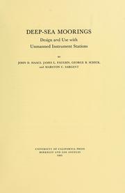Cover of: Deep-sea moorings by John D. Isaacs