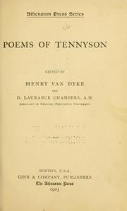 Cover of: Poems of Tennyson