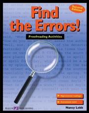 Cover of: Find the Errors!: Proofreading Activities (011588e5)