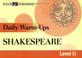 Cover of: Daily Warm-Ups Shakespeare (Daily Warm-Ups English/Language Arts)