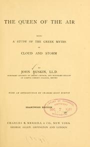 Cover of: The queen of the air by John Ruskin