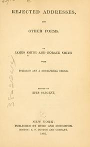Cover of: Rejected addresses, and other poems by James Smith