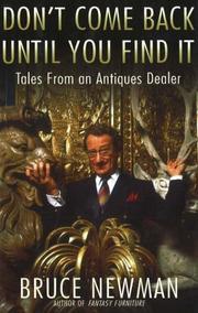 Cover of: Don't Come Back Until You Find It: Tales from an Antiques Dealer