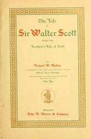 Cover of: The life of Sir Walter Scott by Richard Holt Hutton