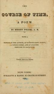 Cover of: The course of time, a poem. by Robert Pollok