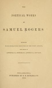 Cover of: The poetical works of Samuel Rogers by Samuel Rogers