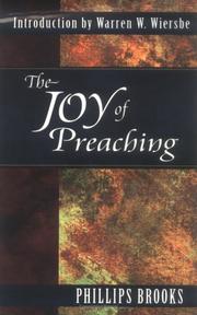 Cover of: The joy of preaching
