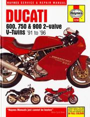Cover of: Ducati 600, 750 & 900 2-valve v-twins: service and repair manual