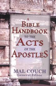 Cover of: A Bible handbook to the Acts of the Apostles