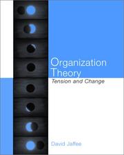 Organization Theory by David Jaffee