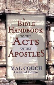 Cover of: A Bible Handbook to the Acts of the Apostles