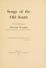 Cover of: Songs of the old South: verses and drawings