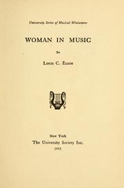 Cover of: Woman in music