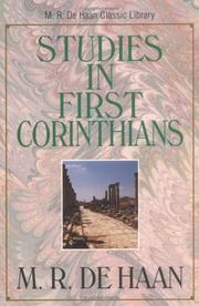 Cover of: Studies in First Corinthians