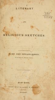 Cover of: Literary and religious sketches.