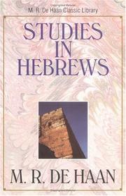 Cover of: Studies in Hebrews
