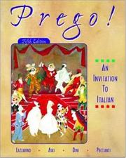Cover of: Prego! An Invitation to Italian (Student Edition + Listening Comprehension Audio CD)