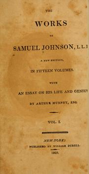 Cover of: Works. by Samuel Johnson