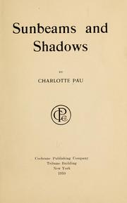 Cover of: Sunbeams and shadows