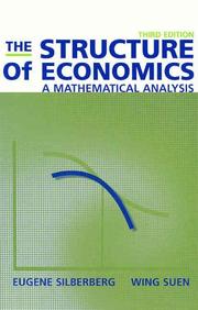 Cover of: The Structure of Economics by Eugene Silberberg, Wing Suen