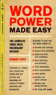 Cover of: Word power made easy by Norman Lewis