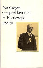 Cover of: Gesprekken met F. Bordewijk by Nol Gregoor
