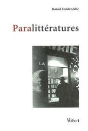 Cover of: Paralittératures by Daniel Fondanèche