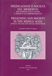 Cover of: Predicazione e società nel Medioevo: riflessione etica, valori e modelli di comportamento by Riccardo Quinto
