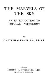 Cover of: Marvels of the Sky: An Introduction to Popular Astronomy