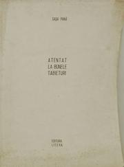 Cover of: Atentat la bunele tabieturi by Saşa Pană