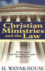 Cover of: Christian Ministries and the Law: What Church and Para-Church Leaders Should Know
