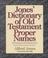 Cover of: Jones' dictionary of Old Testament proper names