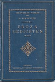 Cover of: Proza gedichten