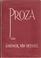 Cover of: Proza