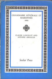 Cover of: Grammaire générale et raisonneé.