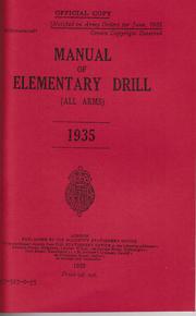 Cover of: Manual of elementary drill (all arms).