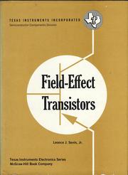Field-effect transistors by Leonce J. Sevin