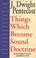 Cover of: Things which become sound doctrine
