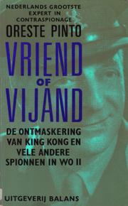 Vriend of Vijand by Pinto, Oreste
