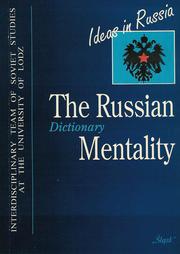 Cover of: The Russian mentality: lexicon