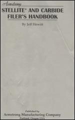Cover of Armstrong carbide filer's handbook